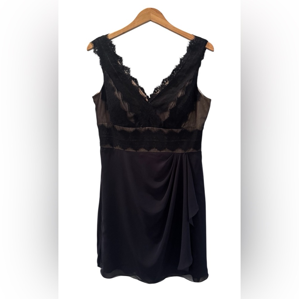 JS Collections Black and Cream Date Night Party Dress EUC - Picture 3 of 7